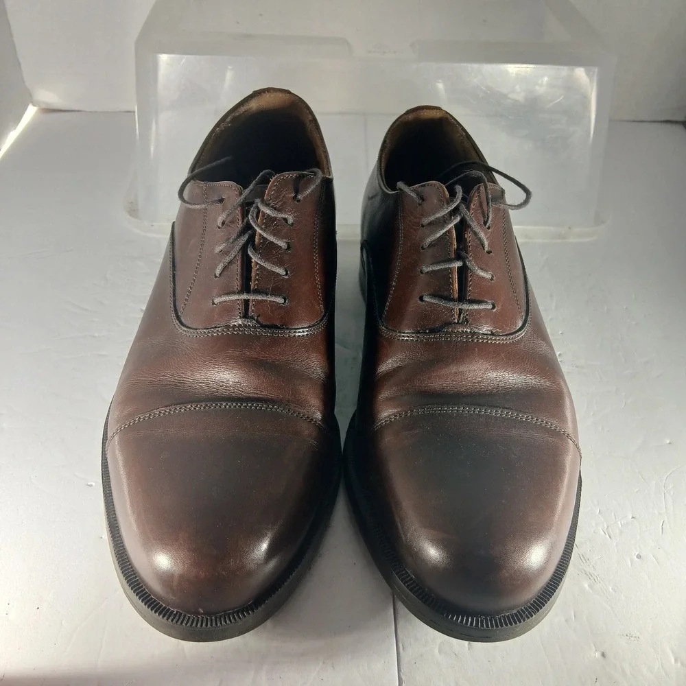Florsheim Comfortech Oxford 9 D Brown Leather Dress Shoes Formal Business